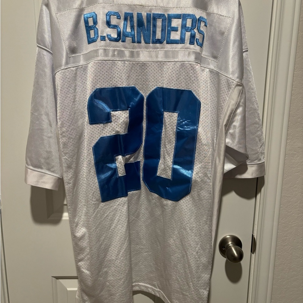 2XL Mitchell & Ness Throwback Detroit Lions 1996 B. Sanders Jersey #20